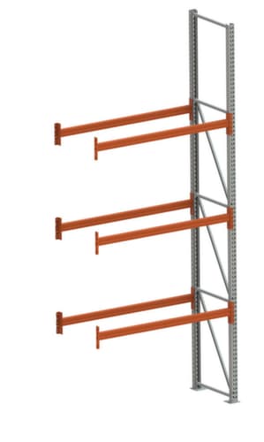 META Palettenregal MULTIPAL für 4 Paletten, 1825 mm breit, 4 Lagerebenen