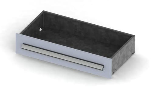 META Schublade für Systemregal, Höhe x Tiefe 200 x 500 mm