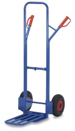 fetra Kistenkarre mit Klappschaufel, Traglast 300 kg, Luft-Bereifung