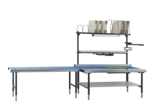 Rocholz Höhenverstellbarer Rollenbahntisch, Breite x Tiefe 1955 x 920 mm