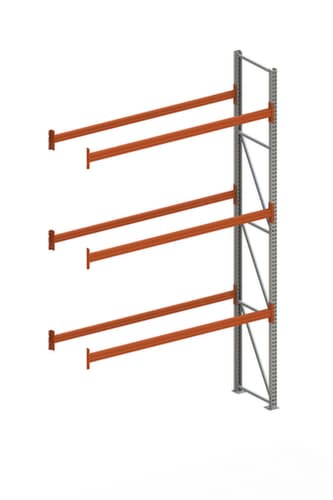 META Palettenregal MULTIPAL für 8 Paletten, 2800 mm breit, 4 Lagerebenen