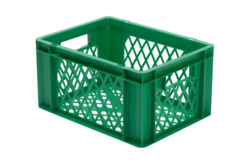 Lakape Euronorm-Stapelbehälter Favorit Wände + Boden durchbrochen, grün, Inhalt 19 l