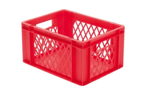 Lakape Euronorm-Stapelbehälter Favorit Wände durchbrochen, rot, Inhalt 19 l