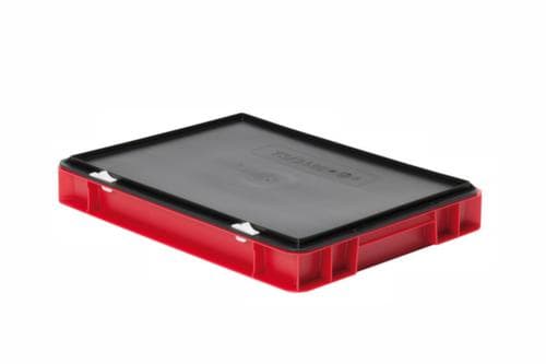 Lakape Euronorm-Stapelbehälter Favorit Wände + Boden geschlossen, rot, Inhalt 4,5 l