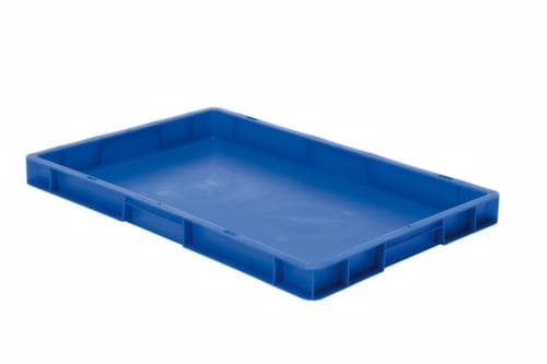 Euronorm-Stapelbehälter Wände + Boden geschlossen, blau, Inhalt 9,5 l