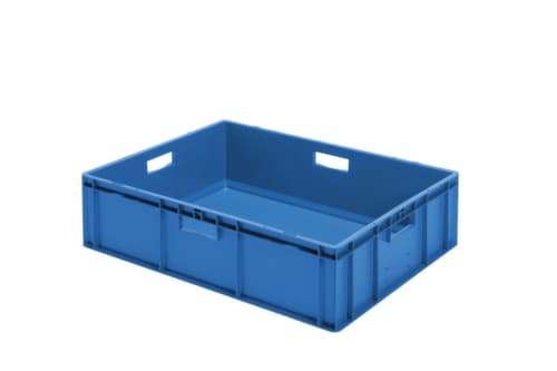 Lakape Euronorm-Stapelbehälter Favorit Wände + Boden geschlossen, blau, Inhalt 78 l