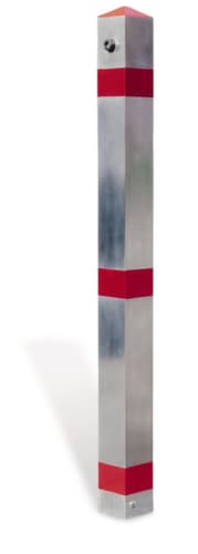 Sperrpfosten mit spitzem Kopf, Höhe 900 mm, zum Einstecken mit Bodenhülse