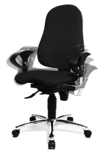 Topstar Bürodrehstuhl Sitness 10 mit Permanentkontakt-Mechanik, schwarz