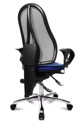 Topstar Bürodrehstuhl Sitness 15 mit Permanentkontakt-Mechanik, Netzrückenlehne, blau