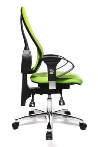 Topstar Bürodrehstuhl Sitness 15 mit Permanentkontakt-Mechanik, Netzrückenlehne, apfelgrün