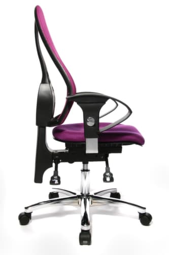 Topstar Bürodrehstuhl Sitness 15 mit Permanentkontakt-Mechanik, Netzrückenlehne, lila