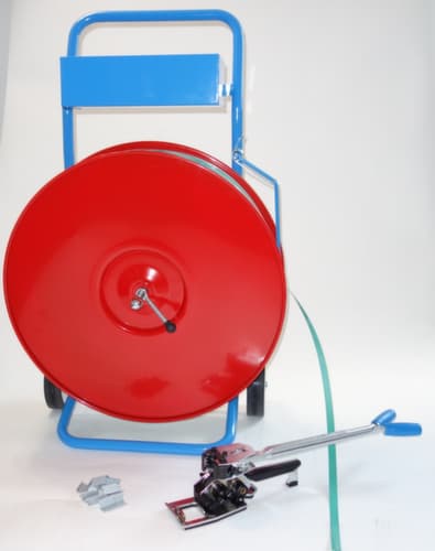 Fahrbares Umreifungsset Eco mit Polyester-Band, Bandbreite 13 mm