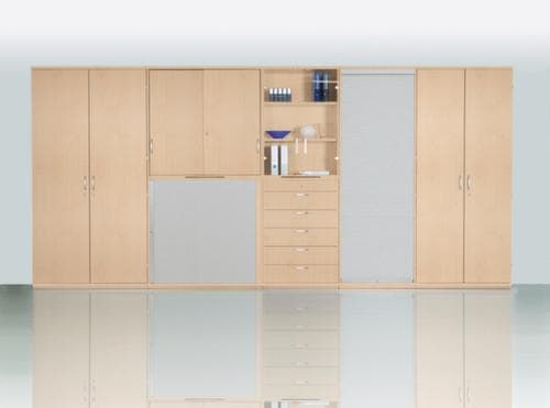 Flügeltürenschrank RQ60, 5 Ordnerhöhen, lichtgrau/lichtgrau