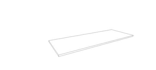 Quadrifoglio Abdeckplatte T45 für Büroschrank/-regal, Breite x Tiefe 1290 x 450 mm