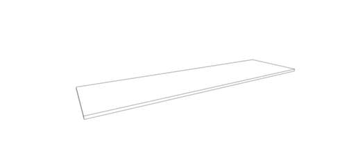 Quadrifoglio Abdeckplatte T45 für Büroschrank/-regal, Breite x Tiefe 1720 x 450 mm