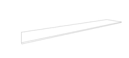 Quadrifoglio Abdeckplatte T45 für Büroschrank/-regal, Breite x Tiefe 2580 x 450 mm