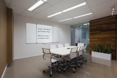 MAUL Whiteboard MAULstandard mit 2 Flügeln, Höhe x Breite 1000 x 1200 mm