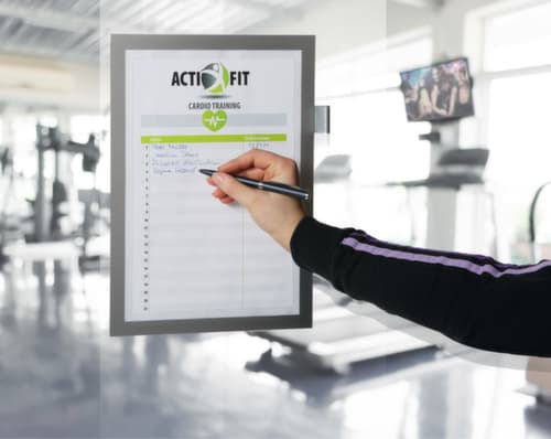 Durable Inforahmen DURAFRAME® Note direkt beschriftbar, DIN A4, Rückseite selbstklebend