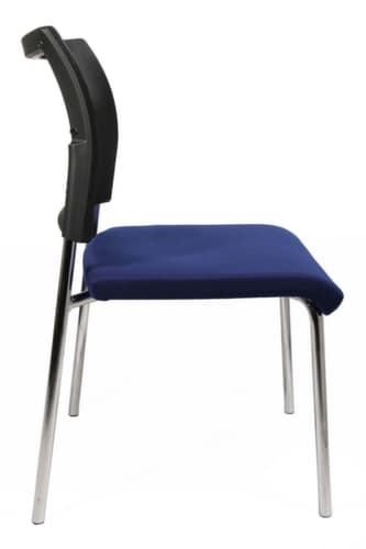 Topstar Besucherstuhl Visit 10 mit Netzrücken, Sitz Stoff (100% Polypropylen), blau