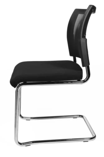 Topstar Besucherschwinger Visit 20 mit Netzrücken, Sitz Stoff (100% Polypropylen), schwarz