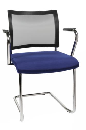 Topstar Besucherschwinger Visit 20 mit Netzrücken, Sitz Stoff (100% Polypropylen), blau