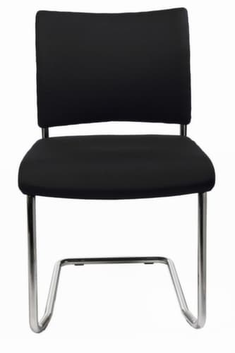 Topstar Gepolsterter Besucherschwinger Visit 20, Sitz Stoff (100% Polypropylen), schwarz