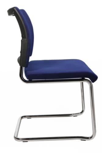 Topstar Gepolsterter Besucherschwinger Visit 20, Sitz Stoff (100% Polypropylen), blau