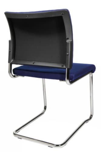 Topstar Gepolsterter Besucherschwinger Visit 20, Sitz Stoff (100% Polypropylen), blau