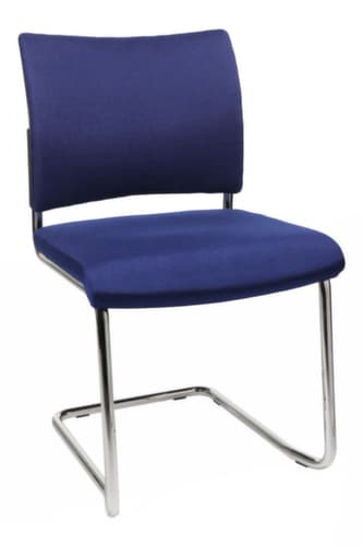Topstar Gepolsterter Besucherschwinger Visit 20, Sitz Stoff (100% Polypropylen), blau