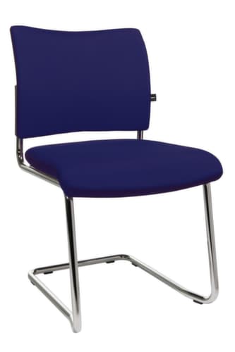 Topstar Gepolsterter Besucherschwinger Visit 20, Sitz Stoff (100% Polypropylen), dunkelblau