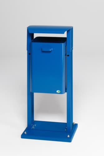 VAR Abfallbehälter für außen, 40 l, blau