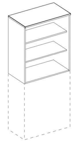 Nowy Styl Aufbauelement E10 für Büroregal