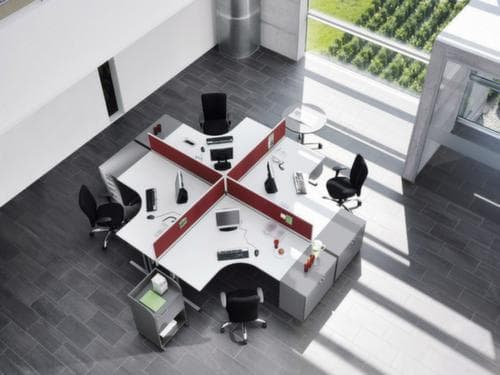 Nowy Styl Schreibtisch E10 mit C-Fußgestell