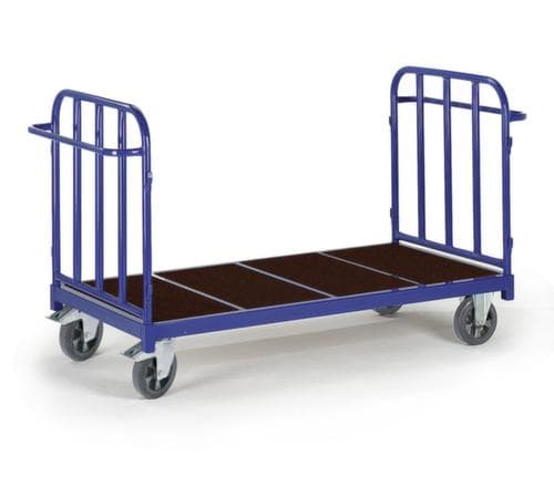 Rollcart Rohr-Stirnwandwagen mit rutschsicherer Ladefläche, Traglast 1200 kg, Ladefläche 1600 x 800 mm