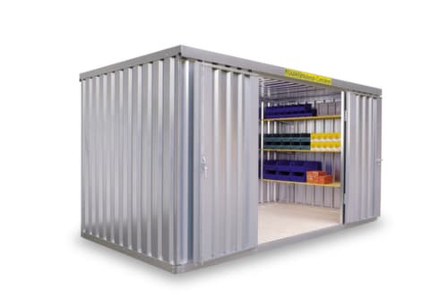 Säbu Verzinkter Materialcontainer FLADAFI® mit Flügeltür