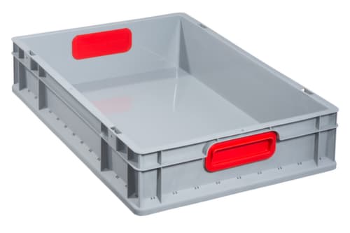 Allit Euronorm-Stapelbehälter Eco, grau/rot, Inhalt 22 l