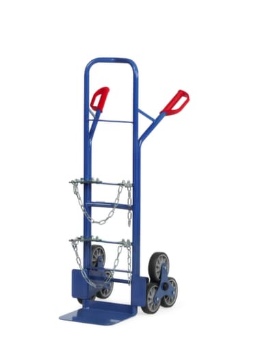 fetra 3-Stern-Treppen-Flaschenkarre, Traglast 200 kg, TPE-Bereifung