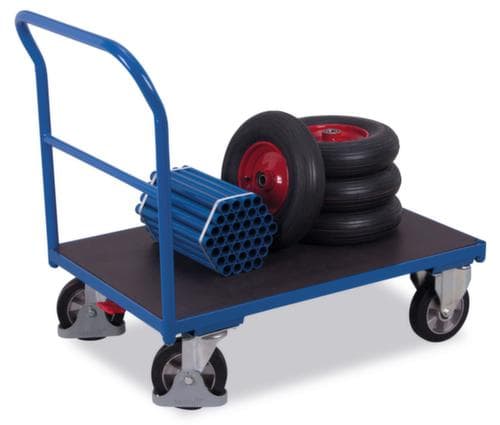 VARIOfit Schiebebügelwagen mit rutschfester Ladefläche, Traglast 1000 kg, Ladefläche 1200 x 800 mm
