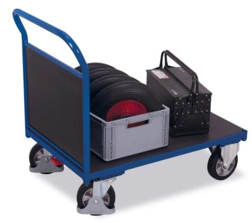 VARIOfit Stirnwandwagen mit rutschsicherer Ladefläche, Traglast 1000 kg, Ladefläche 1600 x 800 mm