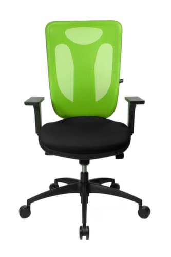 Topstar Bürodrehstuhl Net Pro 100 mit Punktsynchronmechanik, Netzrückenlehne, schwarz