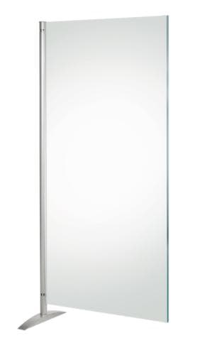 Kerkmann Trennwand Metropol, Höhe x Breite 1750 x 800 mm, Wand transparent