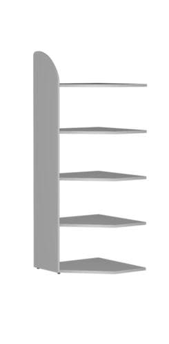 Büro-Selbstbauregal, Breite 620 mm, 5 Böden
