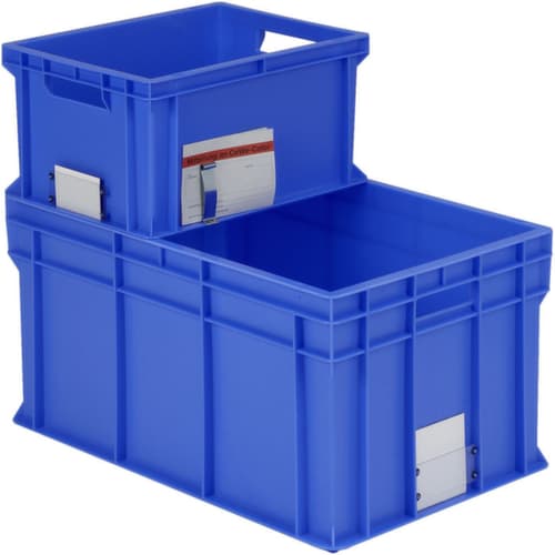 Euronorm-Stapelbehälter Classic, blau, Inhalt 25 l