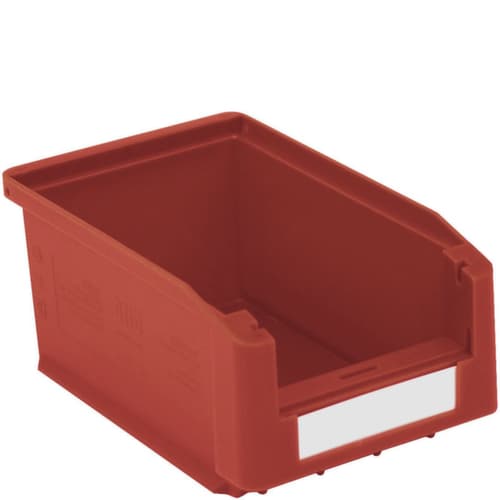 Sichtlagerkasten Top hoch belastbar, rot, Tiefe 160 mm, Polypropylen