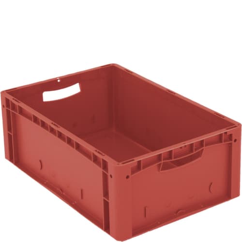 Euronorm-Stapelbehälter Ergonomic, rot, Inhalt 41 l
