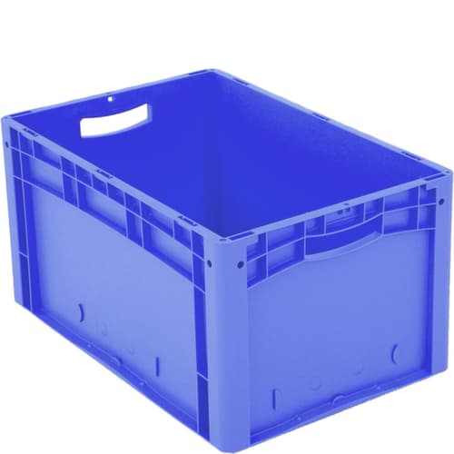 BITO Euronorm-Stapelbehälter mit Doppelboden, blau, Inhalt 69 l