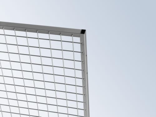 TROAX Wand-Aufsatzelement Extra für Trennwandsystem, Breite 200 mm