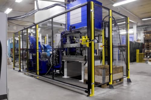 TROAX Schiebetür für Maschinen-Schutzgitter, Höhe x Breite 1400 x 800 mm