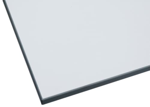 Anbautisch für Montagetisch mit schwerem Gestell, Breite x Tiefe 2000 x 750 mm, Platte hellgrau