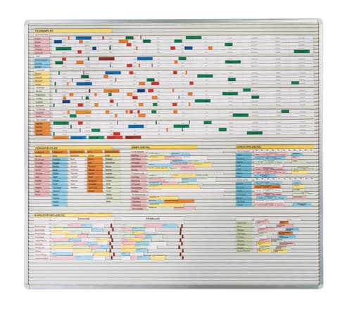EICHNER Planungstafel mit Schienen, Höhe x Breite 580 x 1600 mm